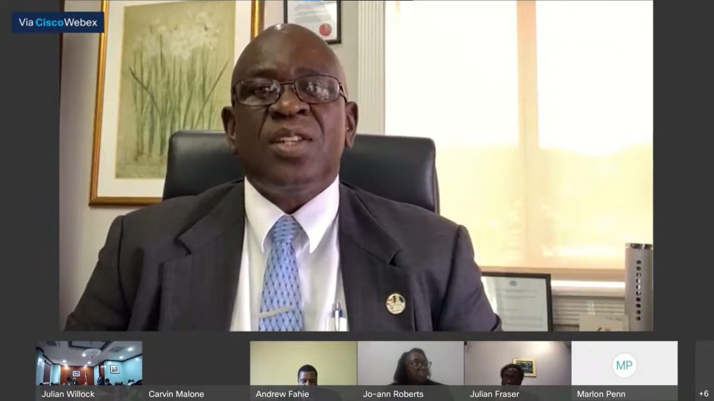 Health and Social Development Minister Carvin Malone said the House of Assembly’s emergency meeting on July 29 was to appoint a new BVI Health Services Authority Board chairman given pressing matters surrounding the pandemic. (Screenshot: HOA/YOUTUBE)